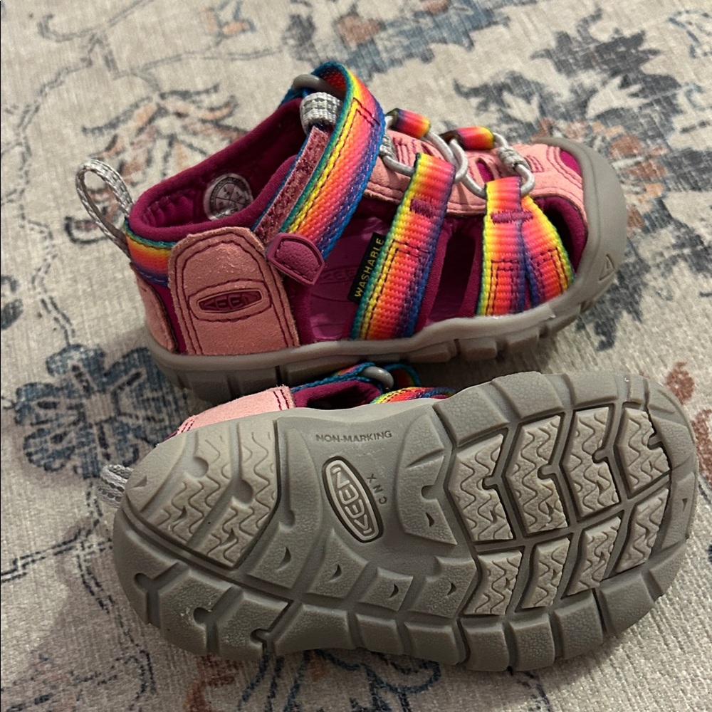Keen Pink and Rainbow Kids Sandals - Picture 4 of 4